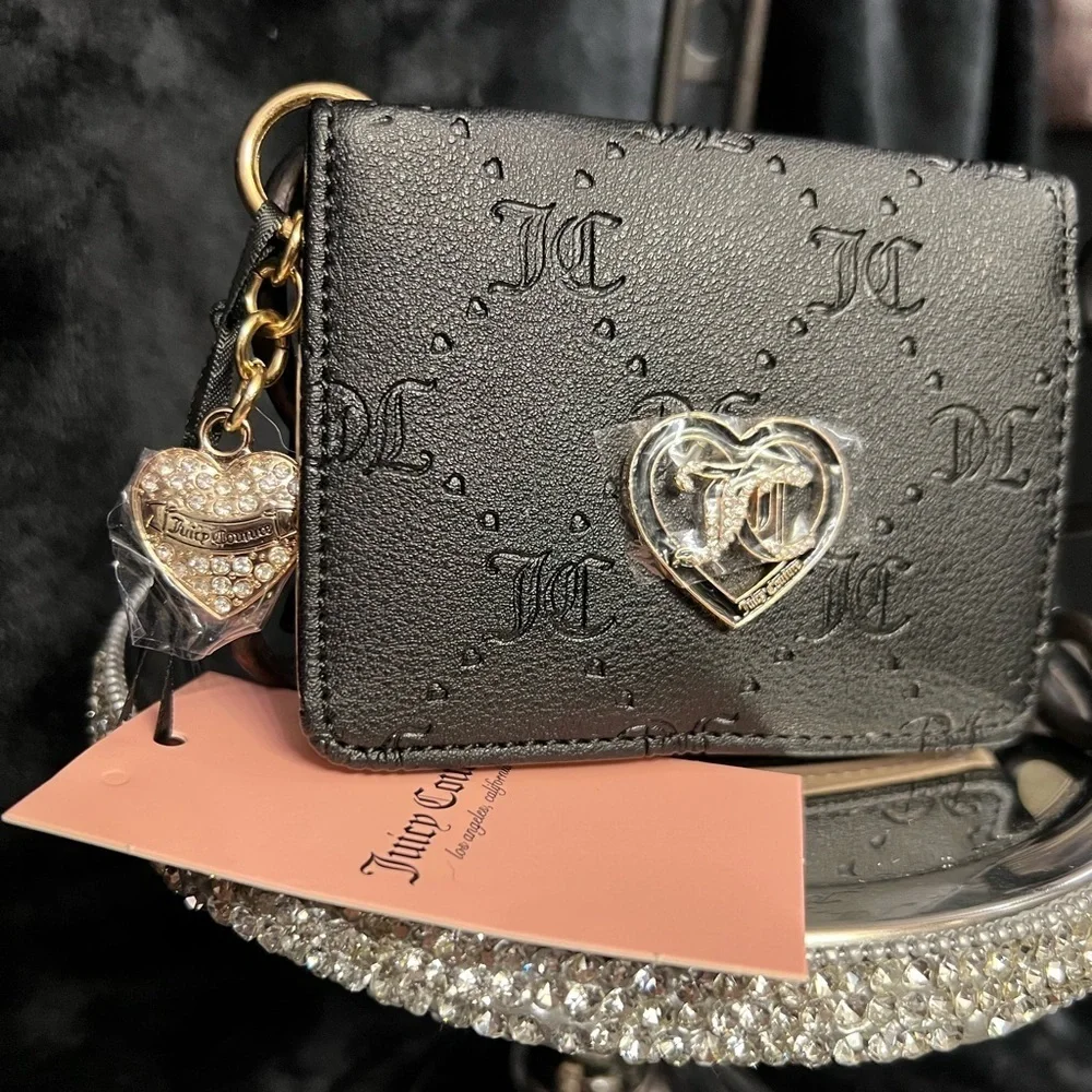 🖤🖤NWT JUICY COUTURE LIQUORICE “ONLY YOU AND ME CC KEY FOB”🖤🖤
